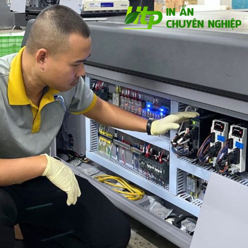 Cài đặt máy in và vật liệu